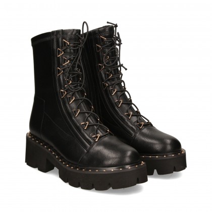 BOTIN PLATAFORMA GANCHOS NEGRO