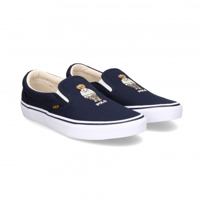 SLIP-ON OSO POLO CANVAS MARINO