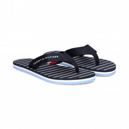 FLIP FLOP LISTAS AZUL