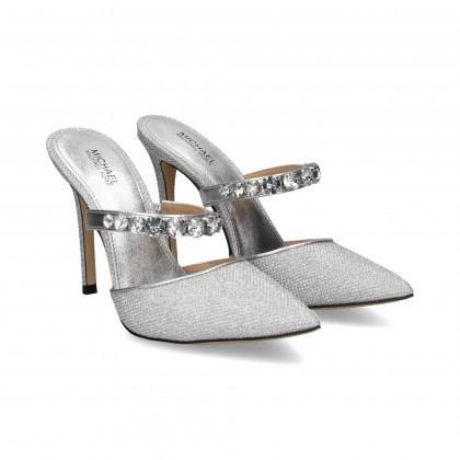 MICHAEL KORS Women's mules DRESS JESSA MULE PUMP 040 SILVER