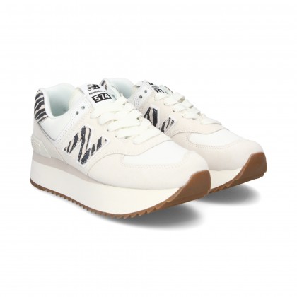 DEPORTIVO PLATFORM ANTE BEIGE/ZEBRA