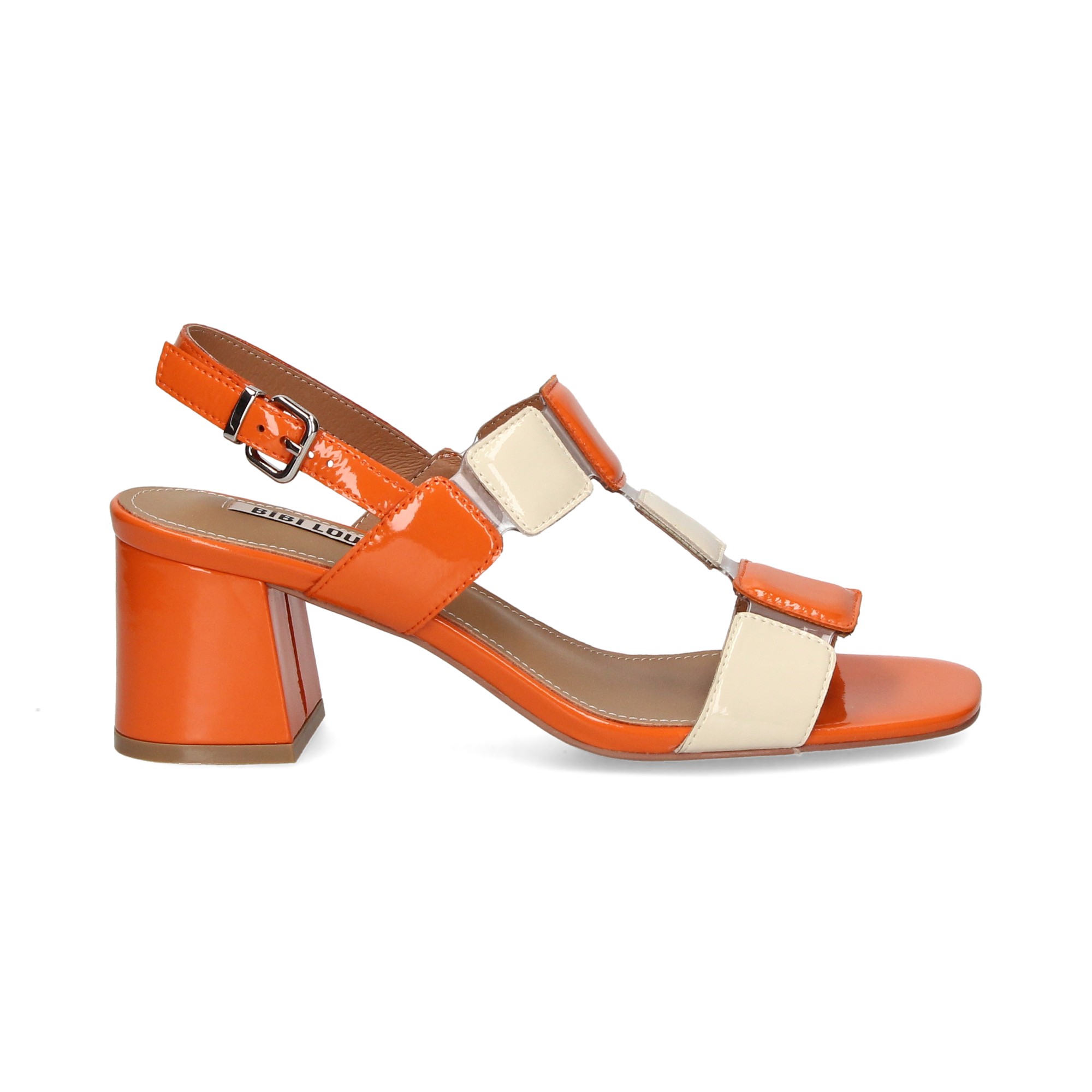 sandalia-bebe-cuadros-naranja
