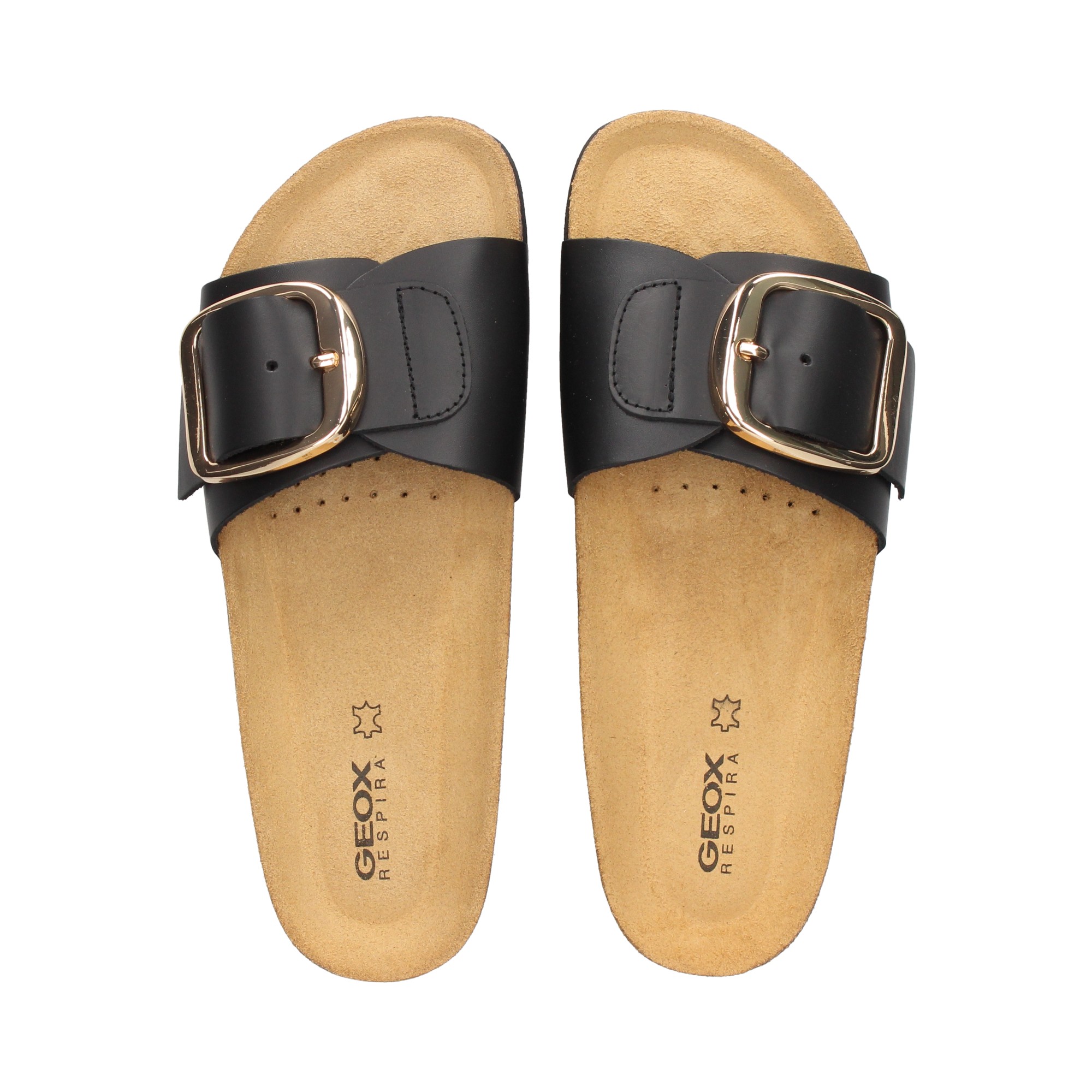 Geox® BRIONIA HIGH: Women's Nude Flat Sandals