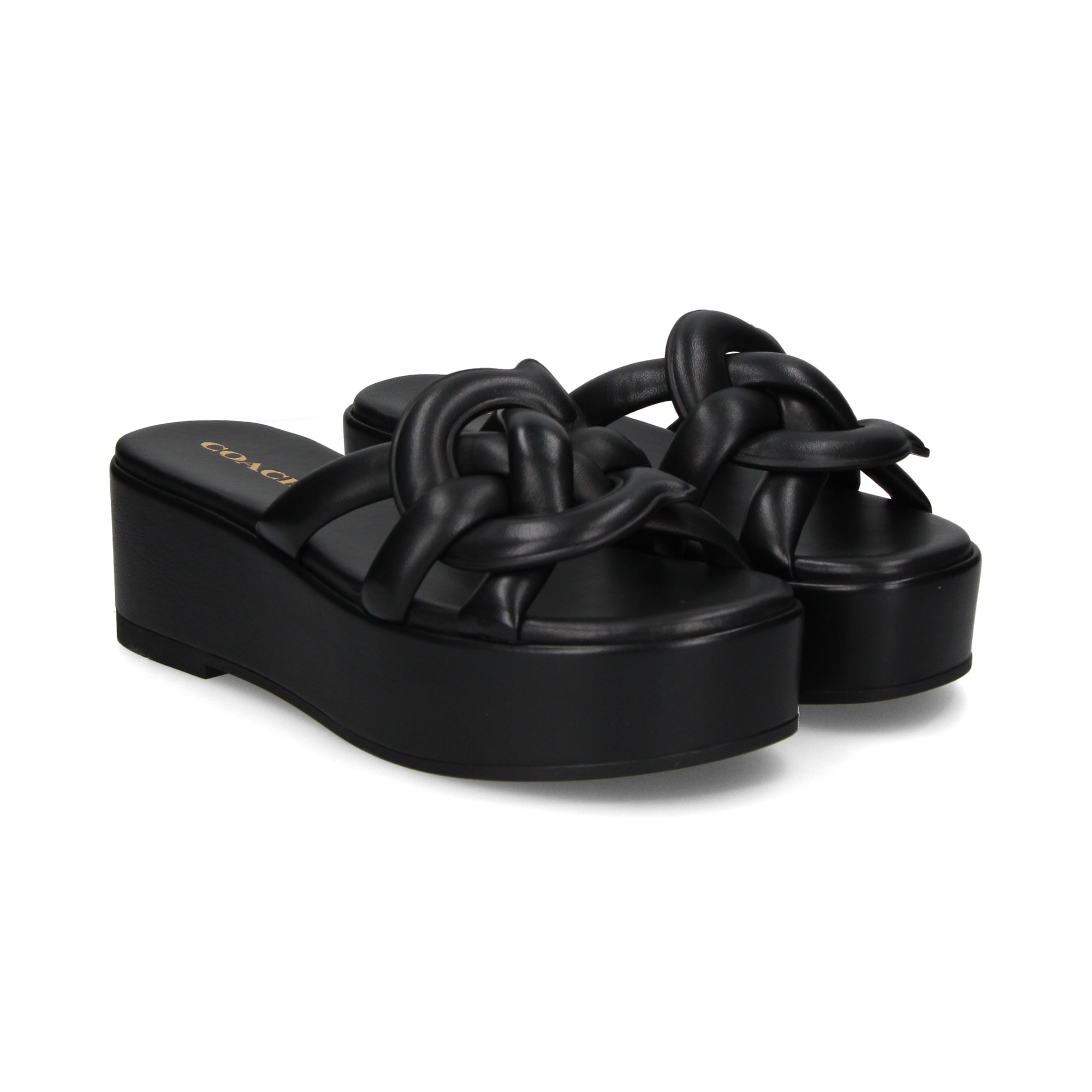 COACH Women s wedge sandals CI221 NEGRO