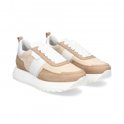 DEPORTIVO NOBUCK BEIGE/BLANCO