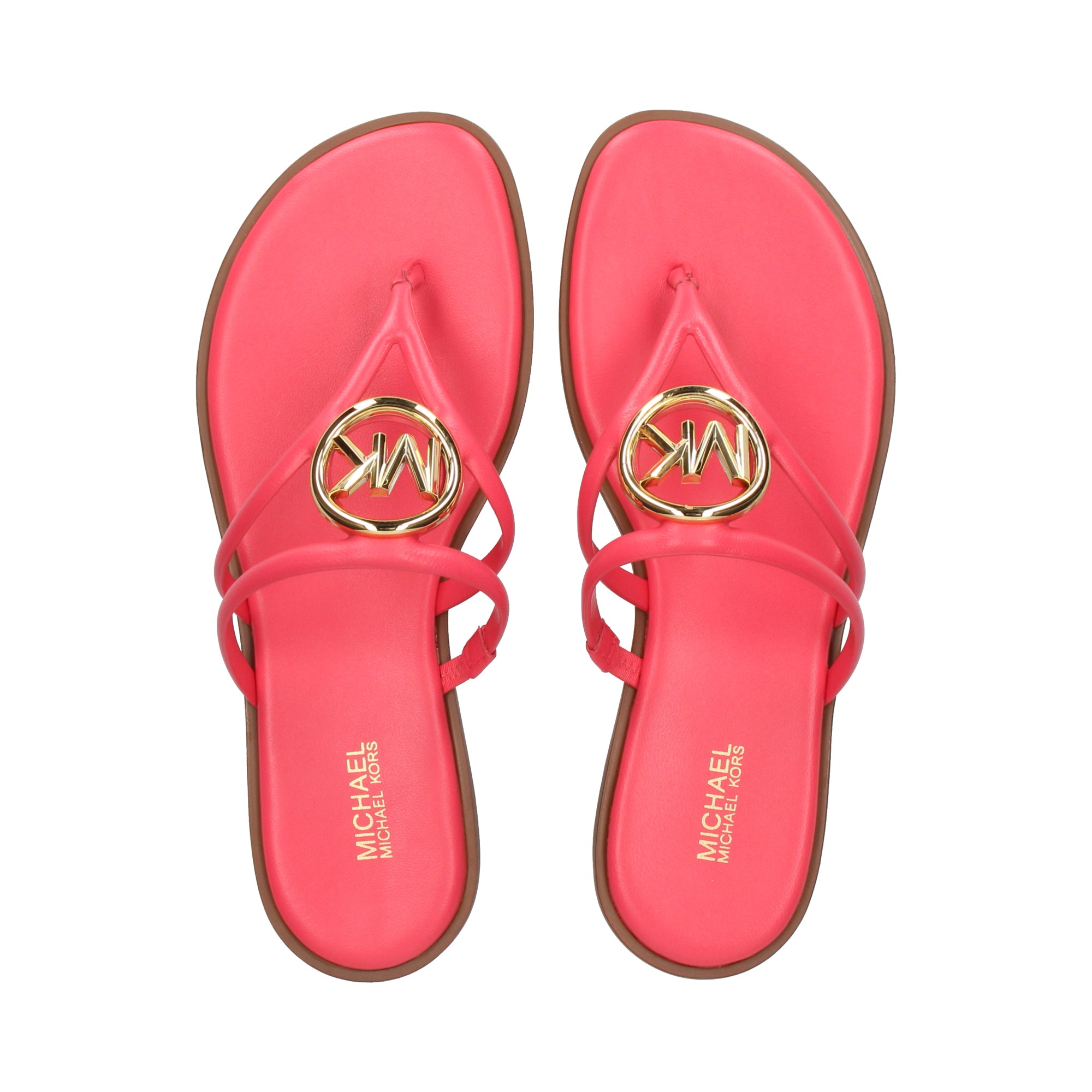 MICHAEL KORS Flache Sandalen fur Damen CASUAL HAMPTON FLAT 615 GERANIUM