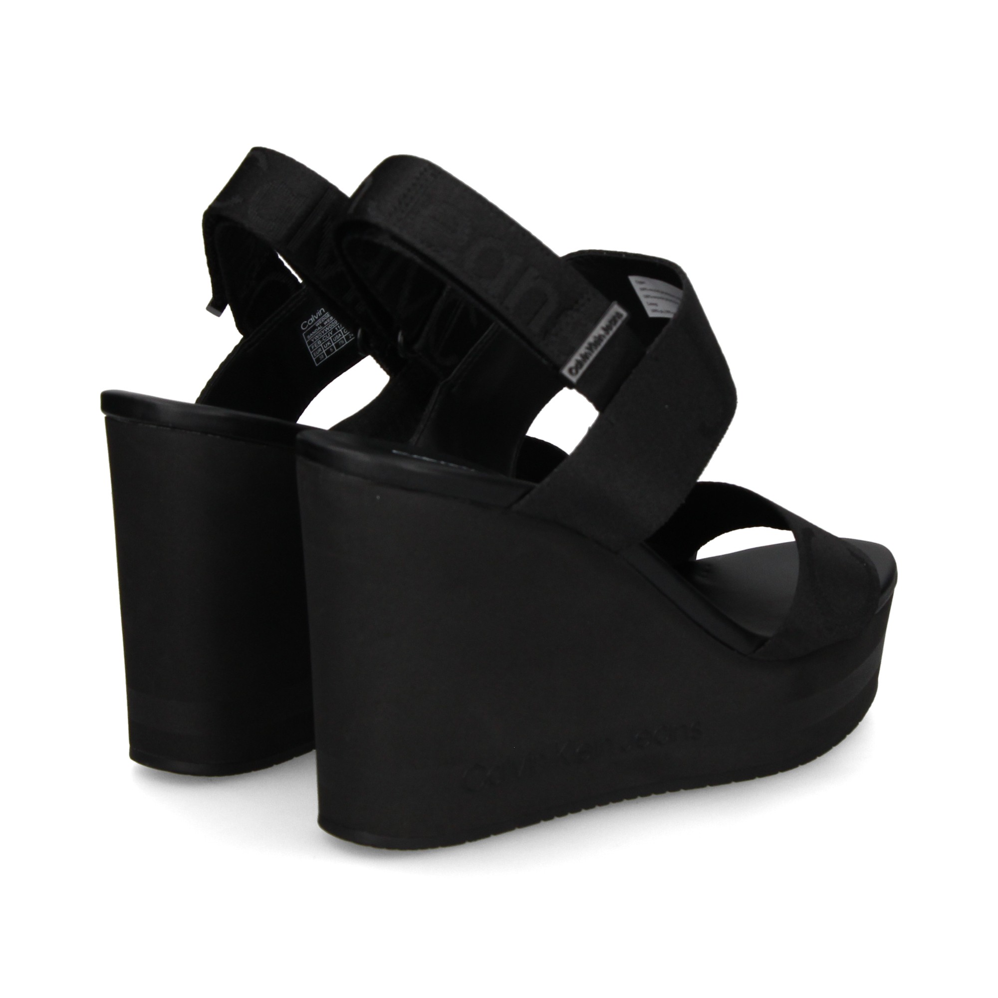 Calvin klein deals black wedges