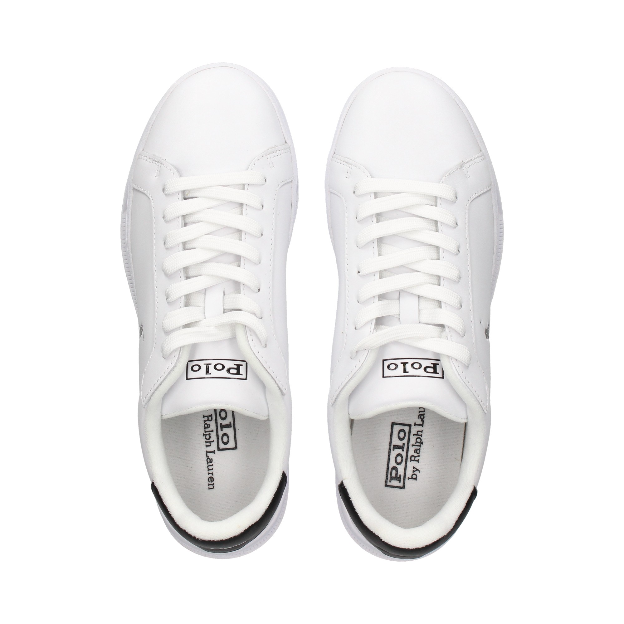 POLO RALPH LAUREN Scarpe da ginnastica da uomo HERITAGE COURT 005 WHITE BLACK