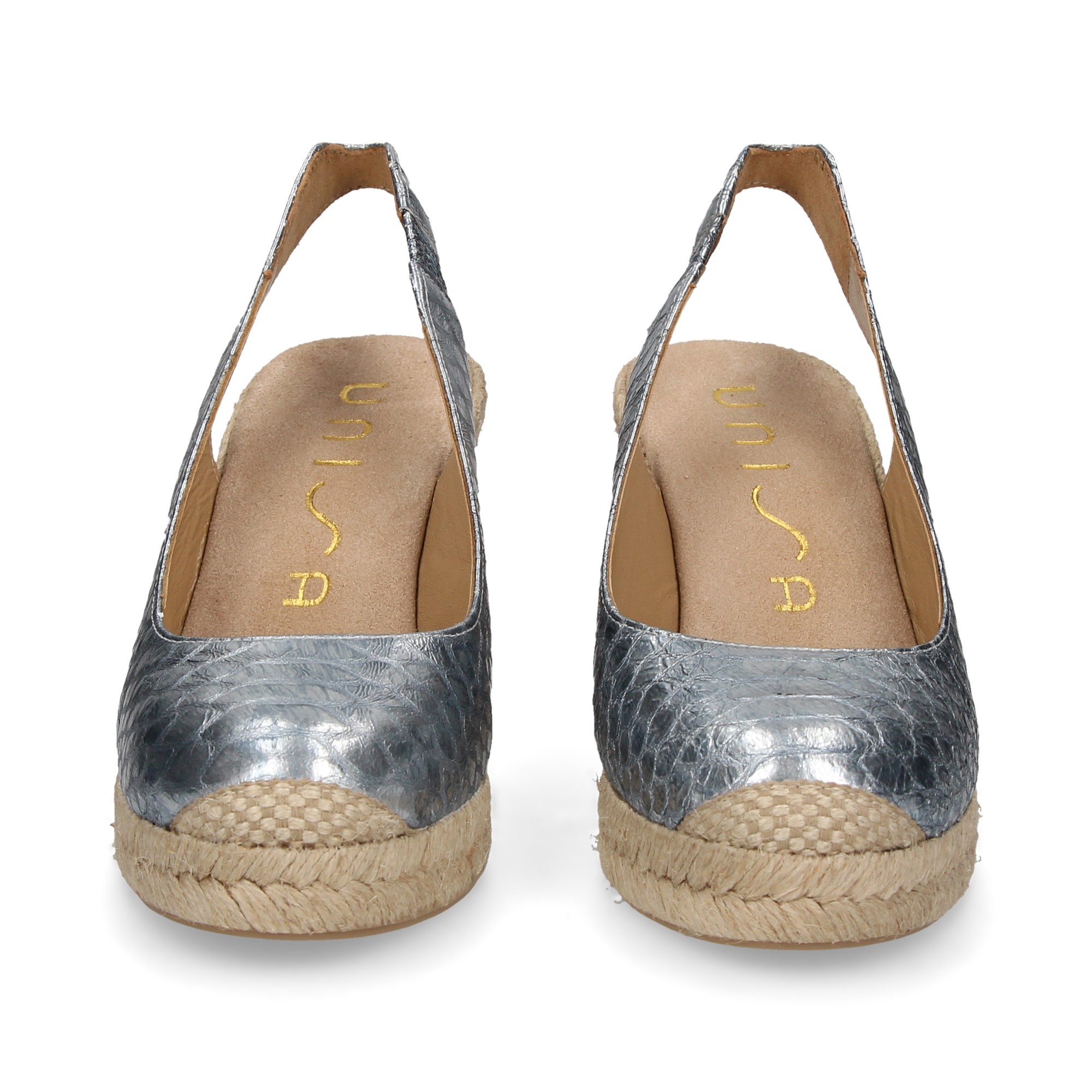 ESPADRILLE TALON COIN ESPADRILLES ESPADRILLES OPEN HEEL REPTILE OPEN HEEL LIGHT BLUE LIGHT BLUE