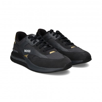 TALON ORO MALLA GRIS ANTE NEGRO