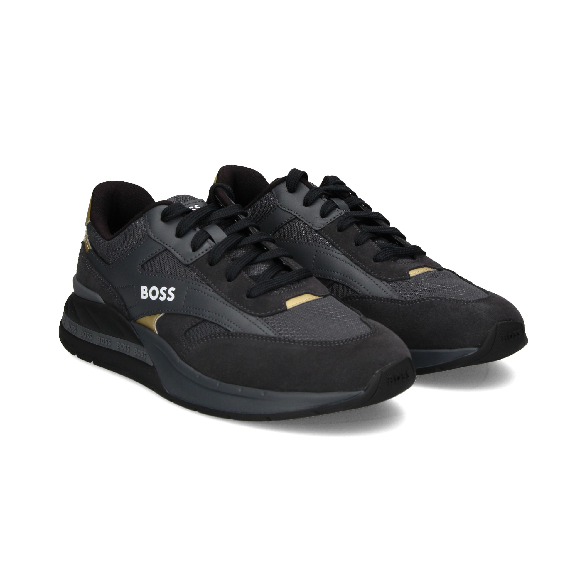 talon-oro-malla-gris-ante-negro