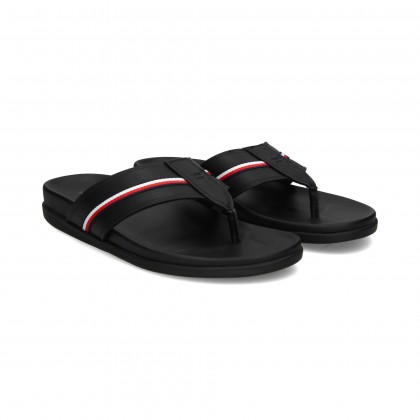 FLIP FLOP PIEL NEGRO