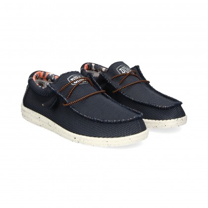 DEPORTIVO WALLABEE TEJIDO MULTI MARINO