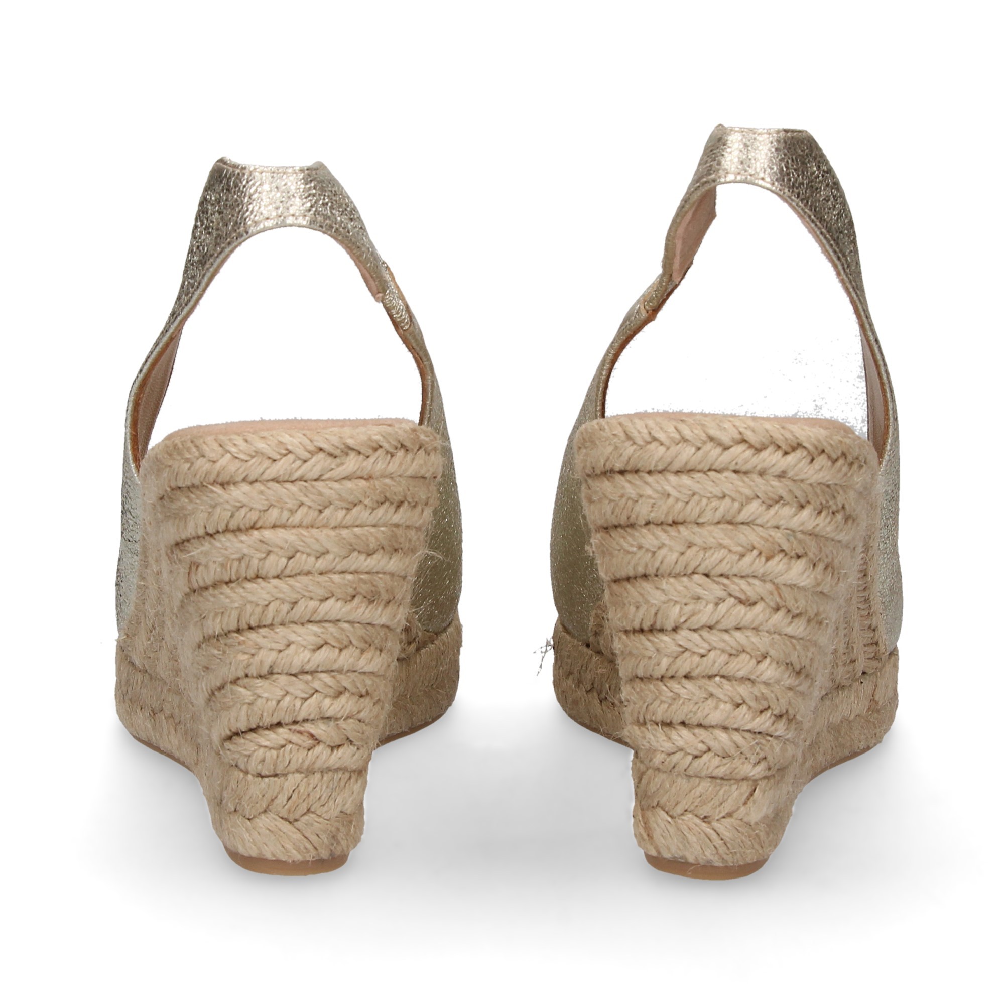 ESPADRILLE TALON COIN ESPADRILLE ESPADRILLE OPEN CRACK PLATINUM