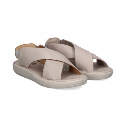 SANDALIA CRUZADA BEIGE