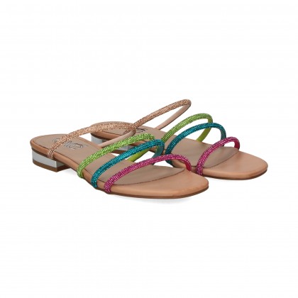 PALA 4 TIRAS STRASS MULTICOLOR