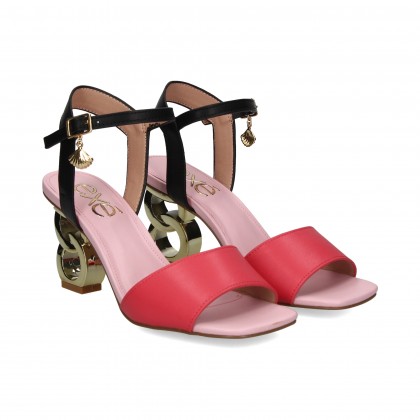SANDALIA ROJO/NEGRO