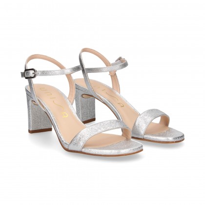 CARMELITE HIGH HEEL SANDAL CRACKLED PLAT PLAT