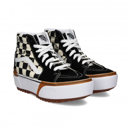 BANDA PLAT.DAMERO BOTIN NEGRO/BLANCO