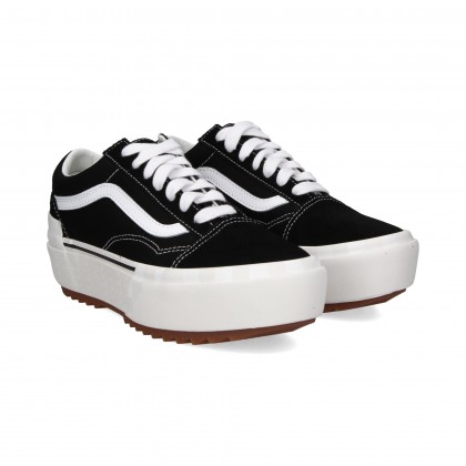 BANDA PLATBLANCA TENIS ANTE/CANVAS NEGRO