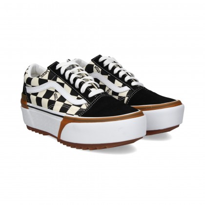 DAMERO PLAT.LADO TENIS NEGRO/BLANCO