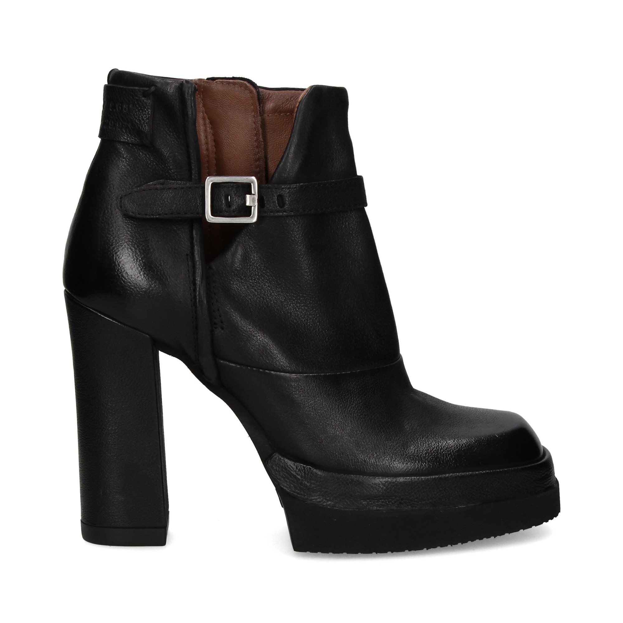 botin-plataforma-hebilla-negro-marron