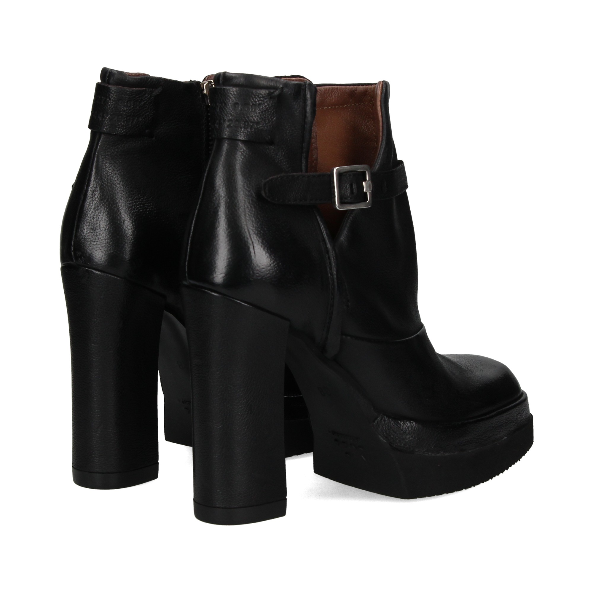 botin-plataforma-hebilla-negro-marron