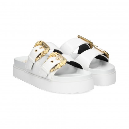 PALA PLATAFORMA 2 HEBILLAS BLANCO