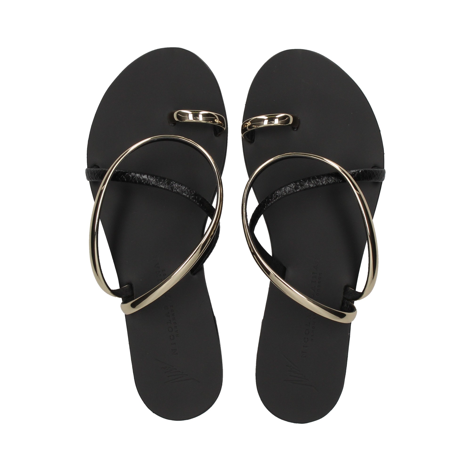tira-reptil-negro-esclava-pulsera-oro