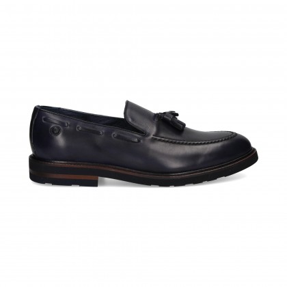 MOCASIN POPOS PIEL MARINO MARINE