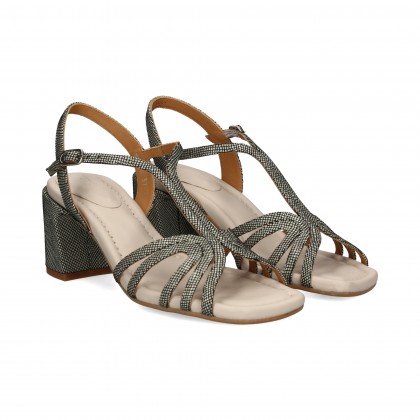 BEBE REPTIL BEIGE/NEGRO