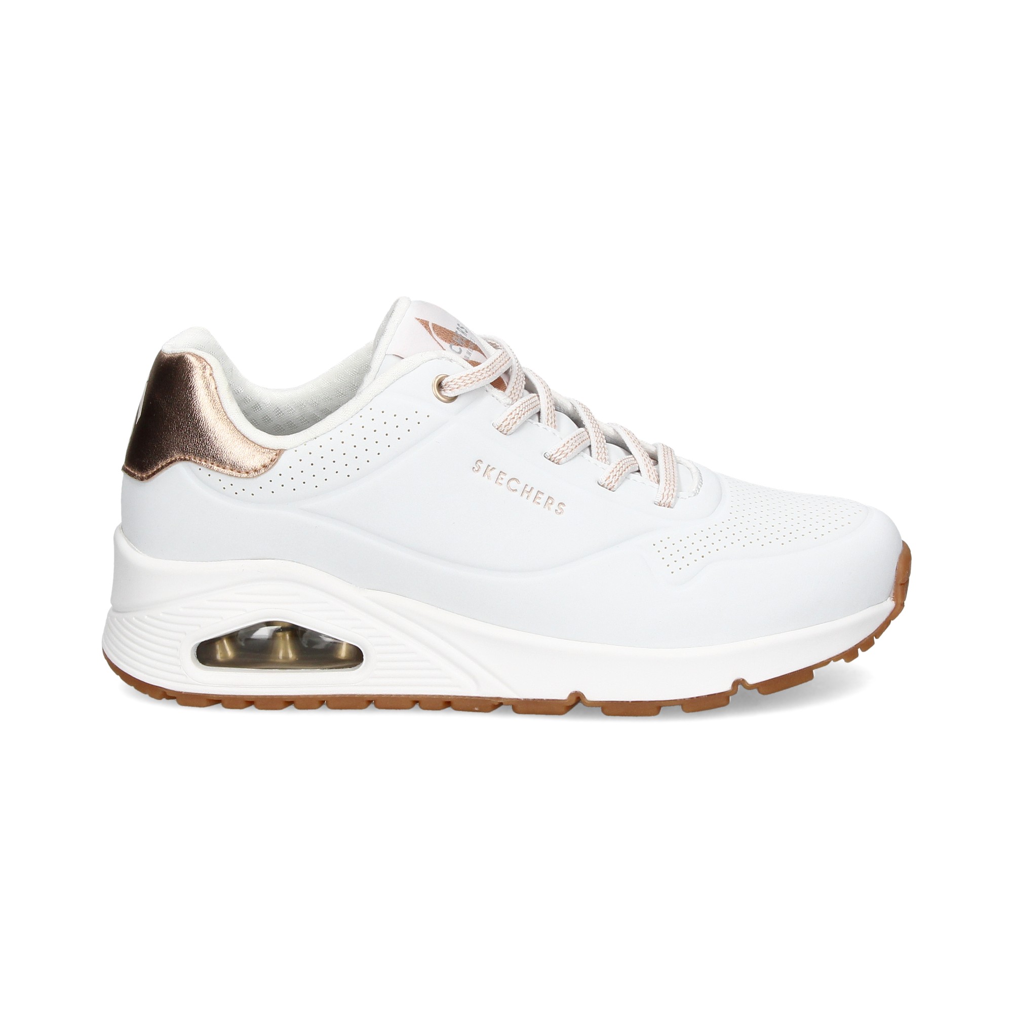 Comprar Zapatillas Skechers Online Blancas // Rebajas Skechers hombre de  Piel // Skechers 51896