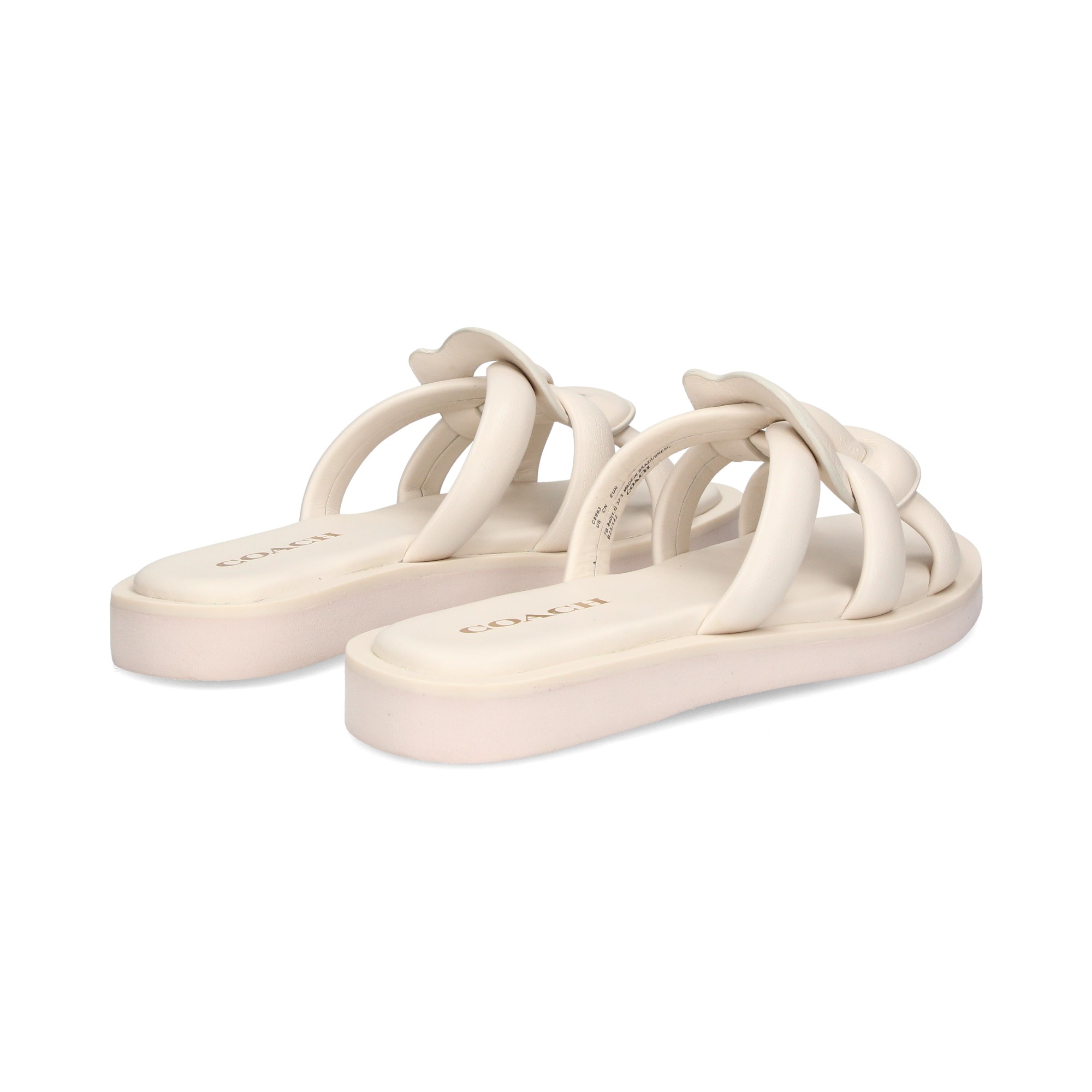 COACH Women s Flat sandals C8983 CHALK