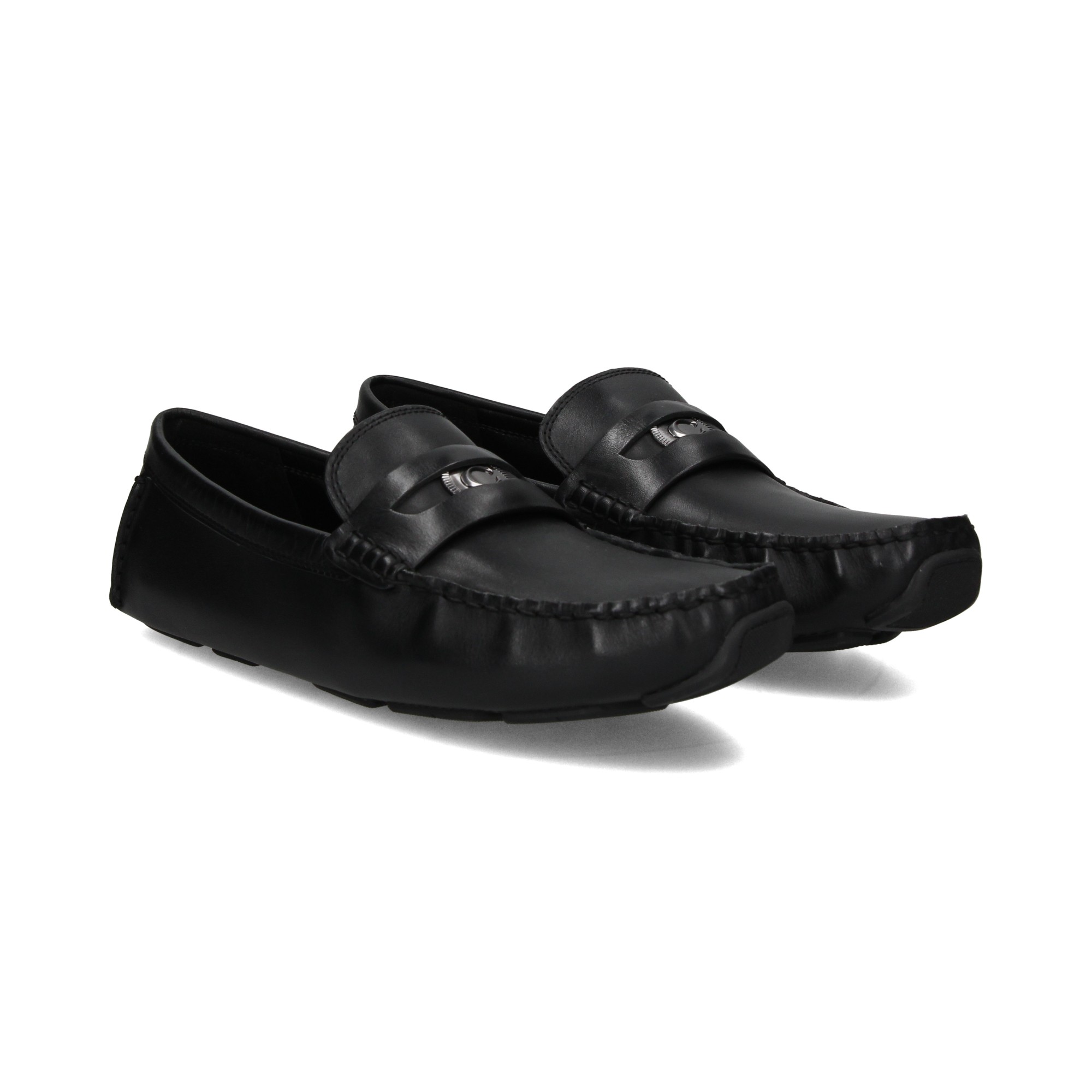 Mocassins Pour Homme Mobils Ewald - Marron - Cuir - Semelle élastomère - Confort Large