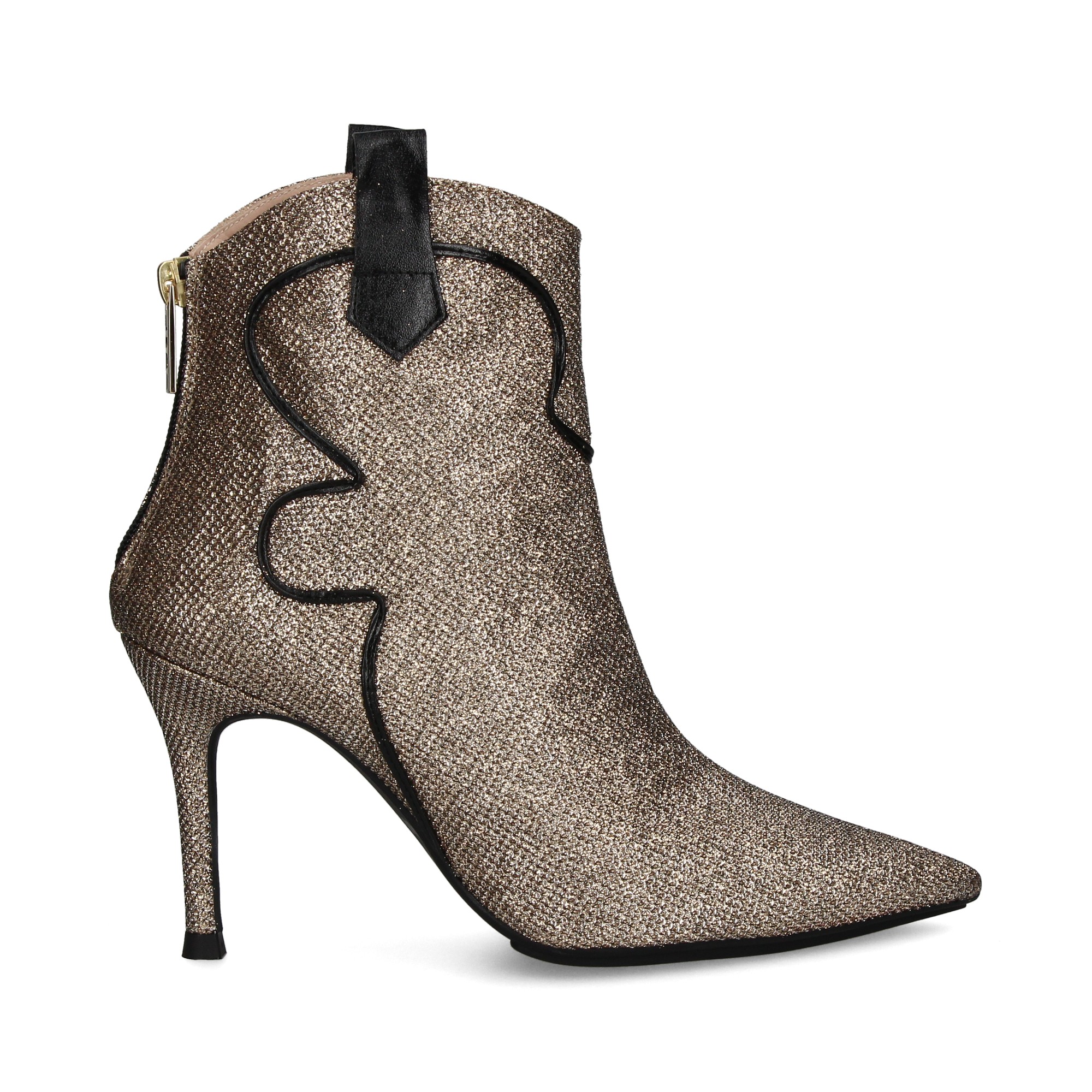 botin-vivo-negro-tejido-laton