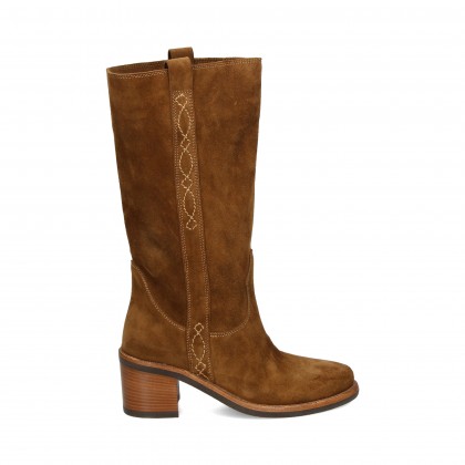 MEDIA BOTA VAQUERA ANTE CUERO 02 SUEDE ANTILO