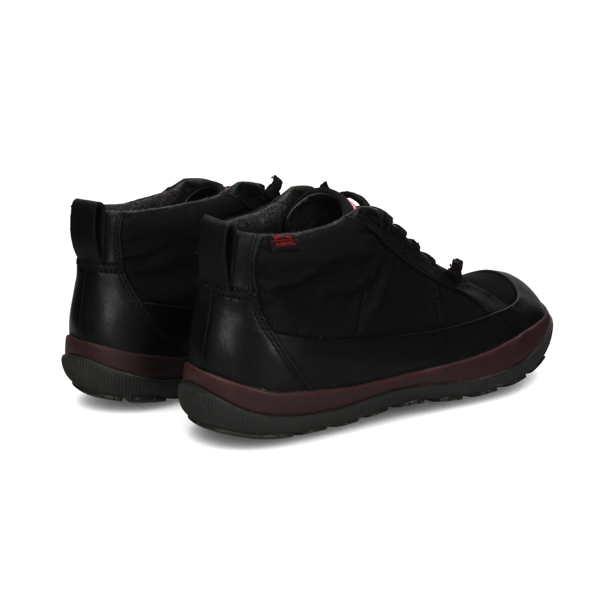 botin-textil-piel-negro