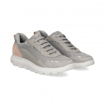 CORDON ELASTICO MALLA/PIEL GRIS