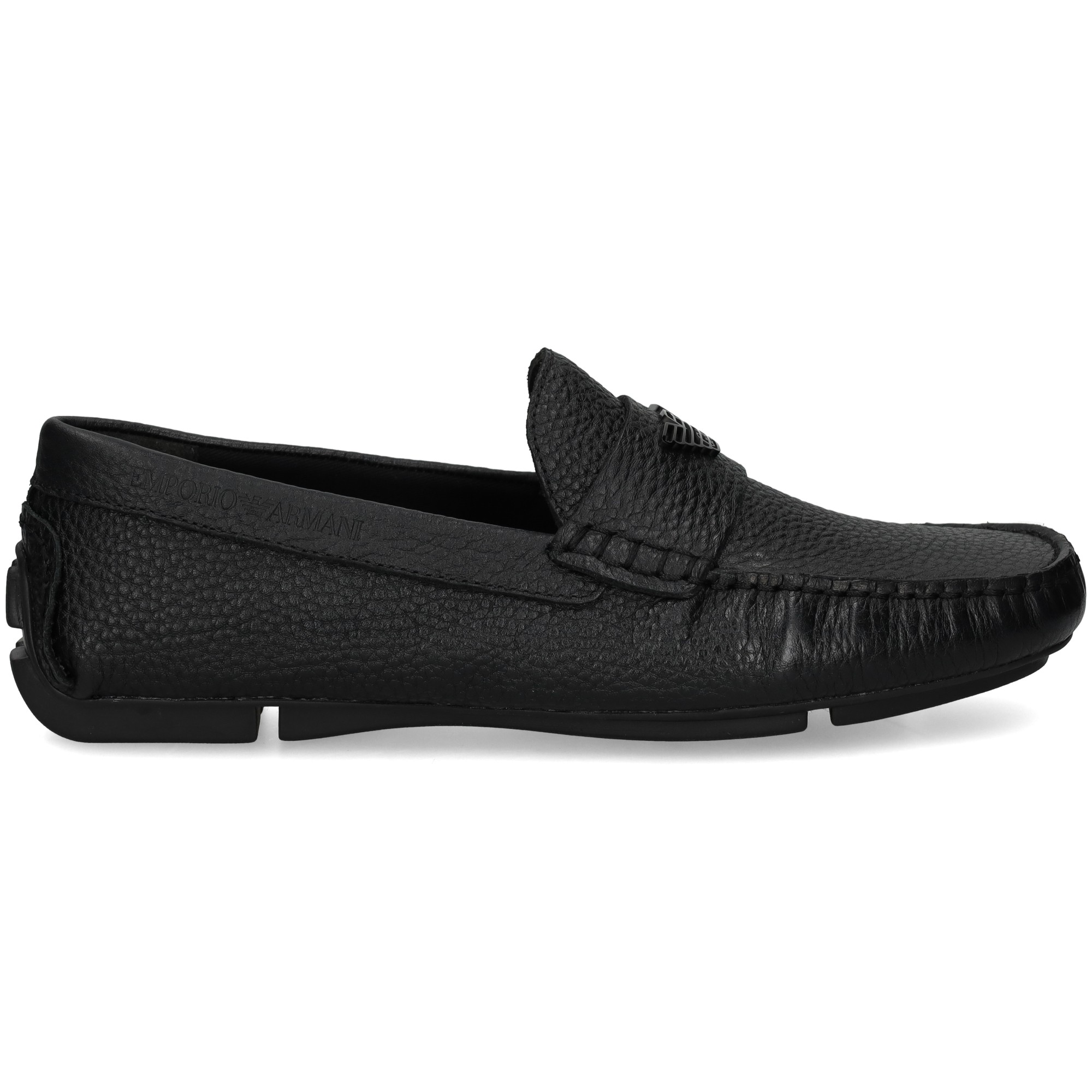 EMPORIO ARMANI Mocassins pour hommes X4B124 00002 BLACK