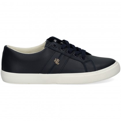 DEPORTIVO LOGO LADO PIEL AZUL 001 LAUREN NAVY