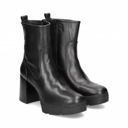 BOTIN PLATAFORMA PIEL NEGRO