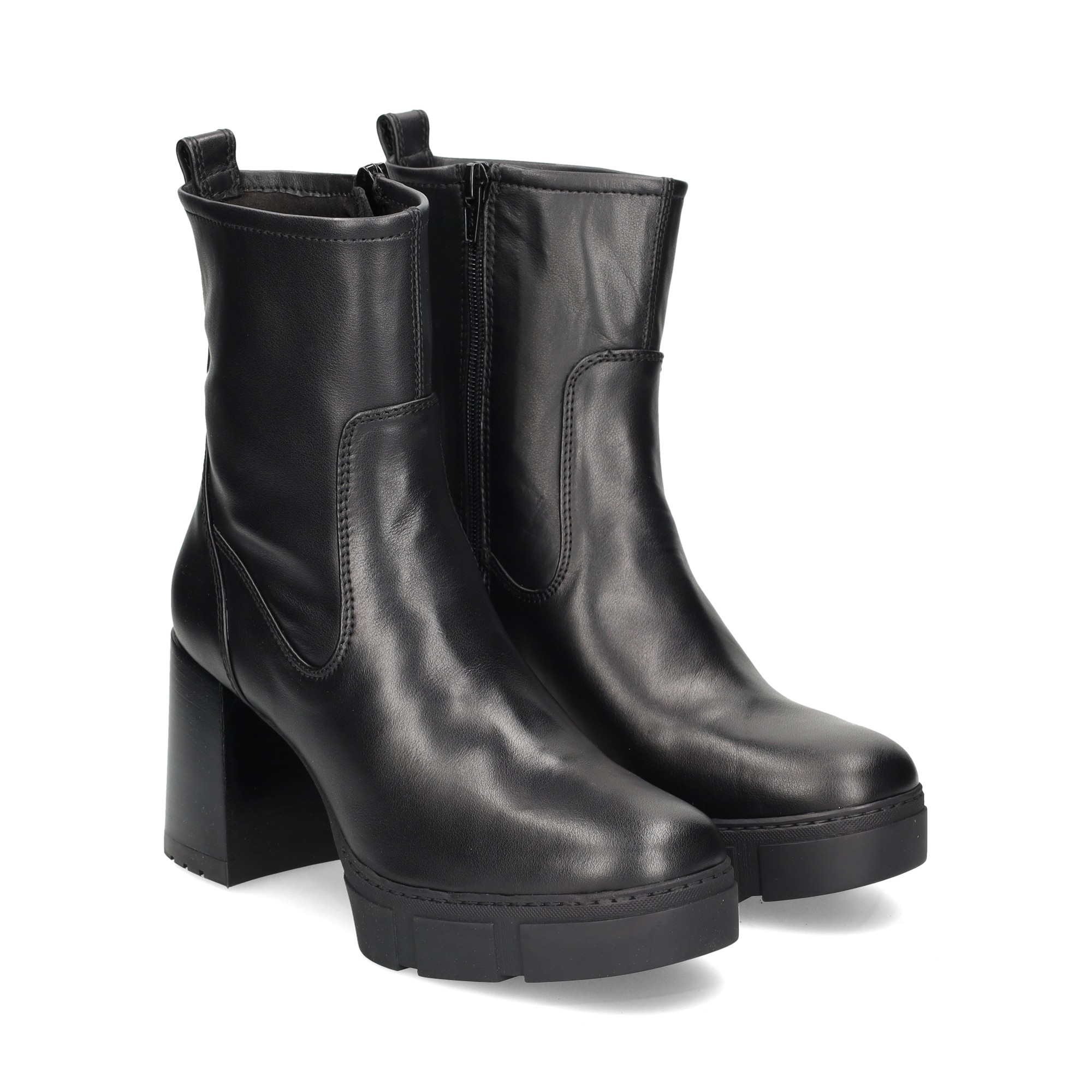 UNISA Ankle boots mit Absatz fur damen KINTON F23 MAR NEGRO