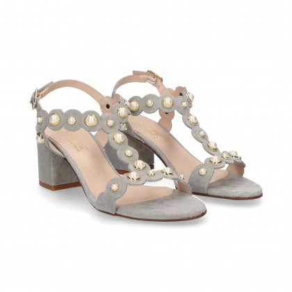 CARMELITE BABY PEARL SUEDE GRAY