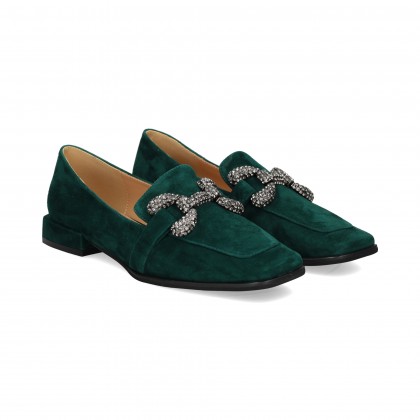 MOCASIN ESLABON CON STRASS ANTE PINE