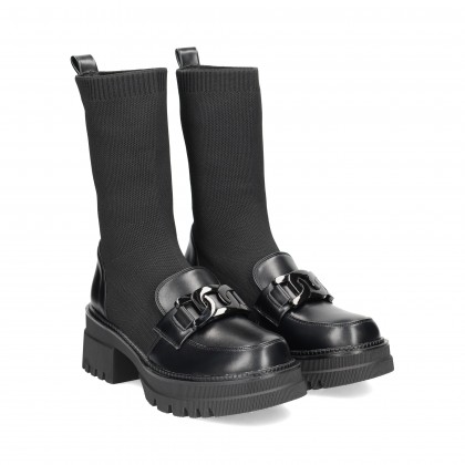 1/2 BOTA CALCETIN MOCASIN NEGRO