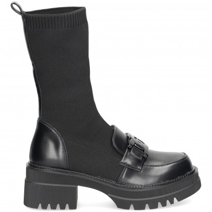 1/2 BOTA CALCETIN MOCASIN NEGRO SCHWARZ