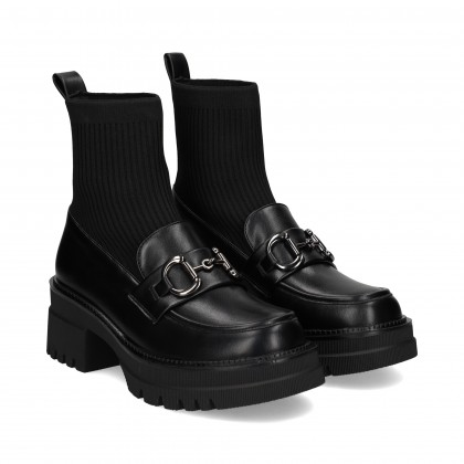 BOTIN CALCETIN MOCASIN NEGRO
