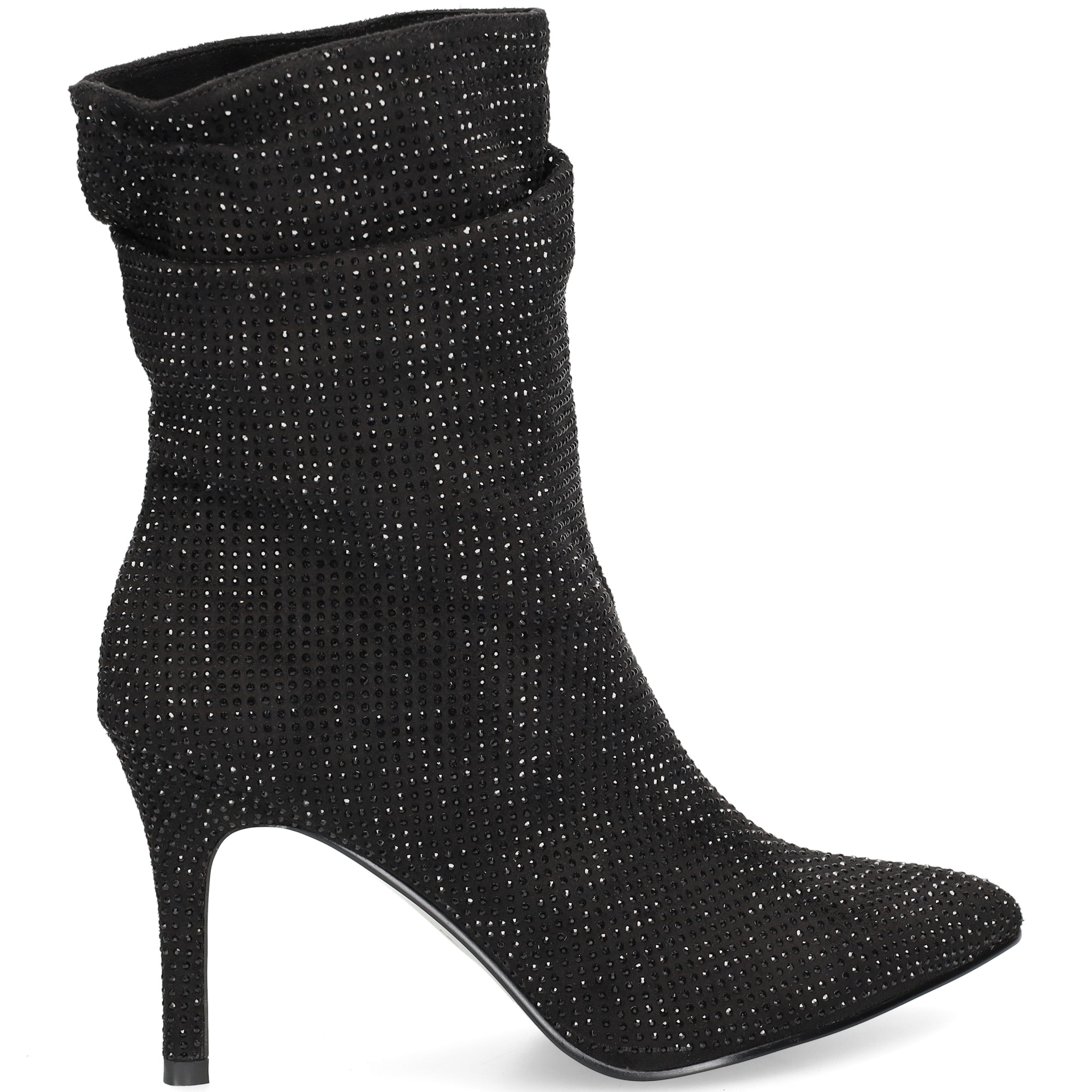 botin-arrugado-glitter-negro