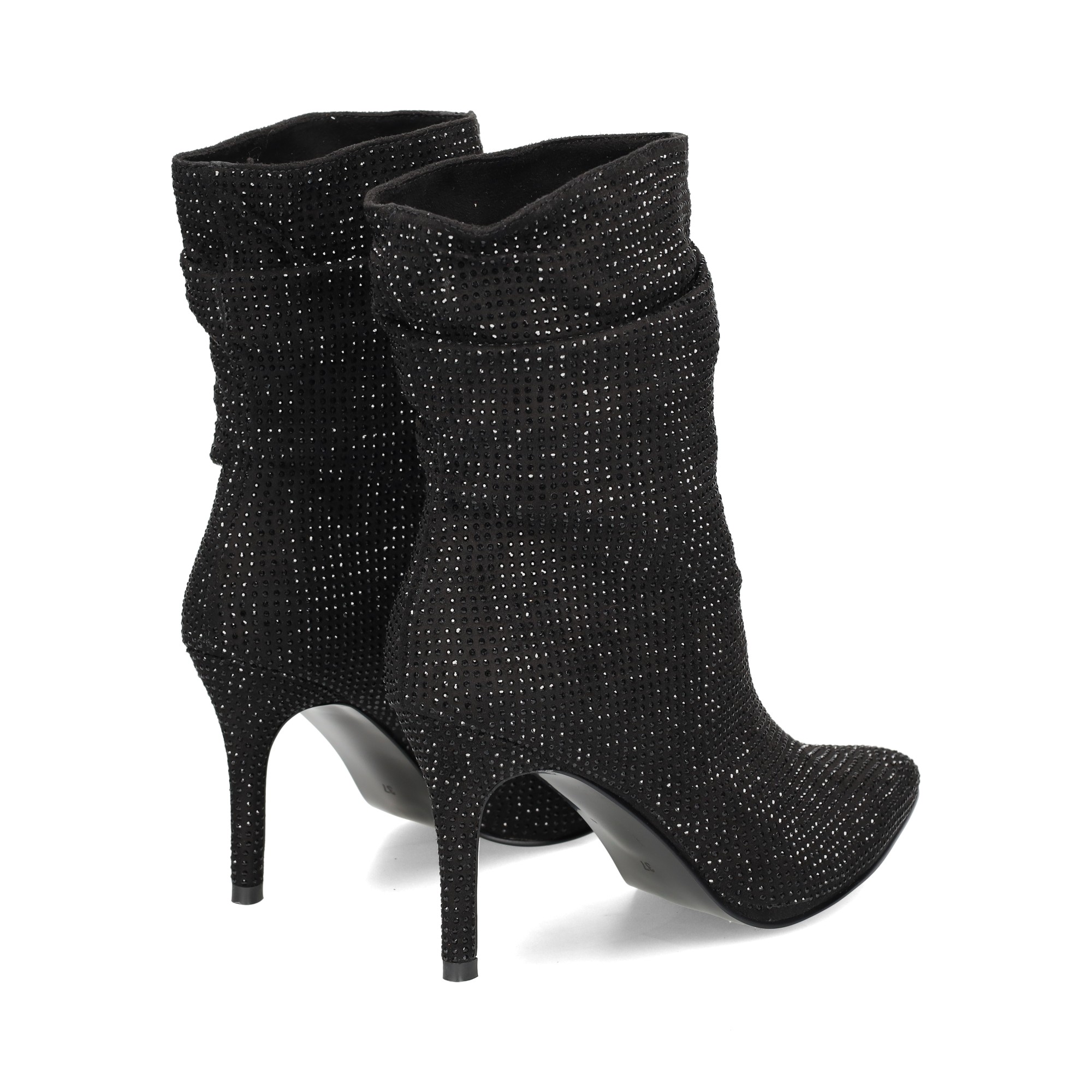 botin-arrugado-glitter-negro