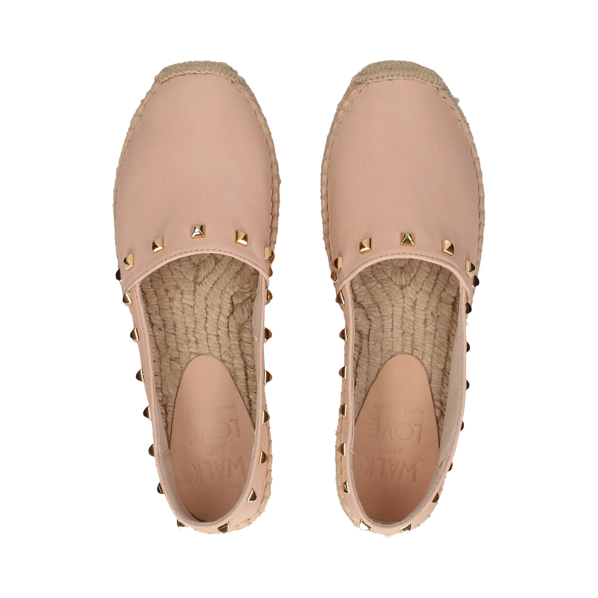 ESPADRILLE À CLOUS NUS ESPADRILLE EN CUIR ESPADRILLE EN CUIR ESPADRILLE